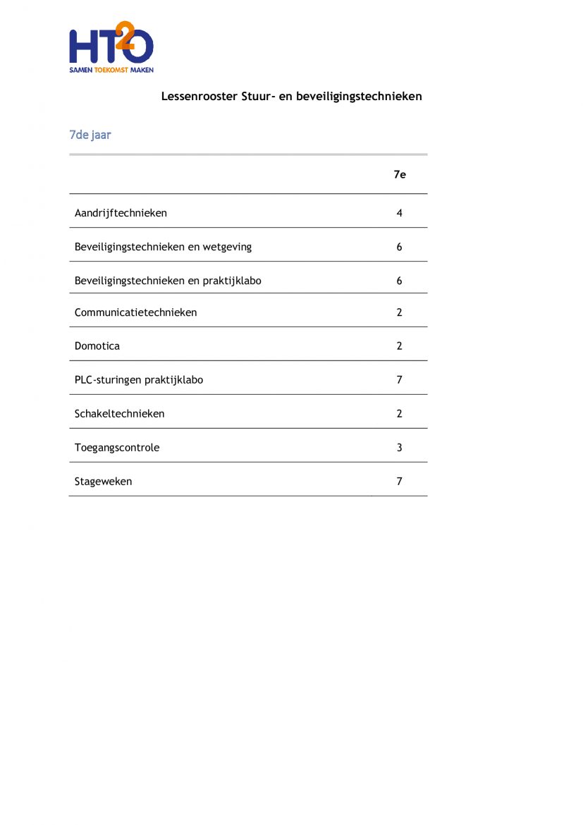 lesrooster-SB-HTO-7de-jaar lesrooster-SB-HTO-7de-jaar